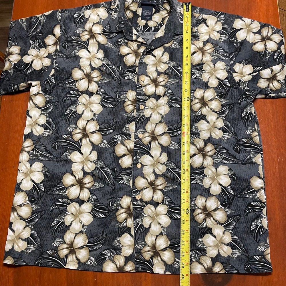 RETRO Hawaiian Shirt Extreme Gear Lightweight Island Tropics Large 90s/Y2K EUC - Picture 6 of 8